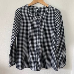 Muji Gingham Blouse